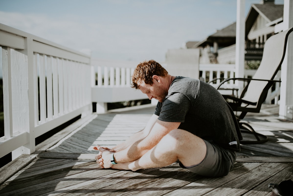 Downward-facing dog pose for full-body strength and hamstring flexibility